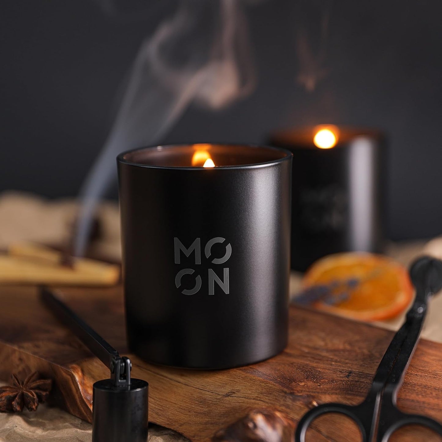 Scented Candles for Men & Women by | Wood Wick Candles | Soy Wax Candles Non Toxic | Cedar Candle | Scented Candles | Cedar & Leaf Sage Mens Candle |