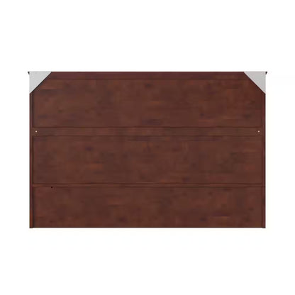 Southampton Murphy Bed Chest Queen Walnut with Charging Station